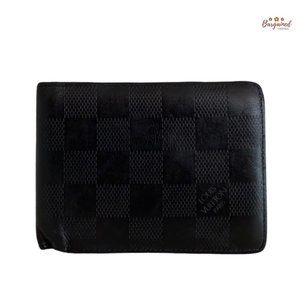 Authentic LOUIS VUITTON Black Damier Infini Leather Multiple Bifold Wallet